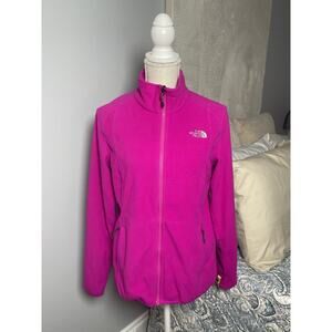 The North Face Hot Pink Front Zip Fleece Jacket Women’s Size Medium